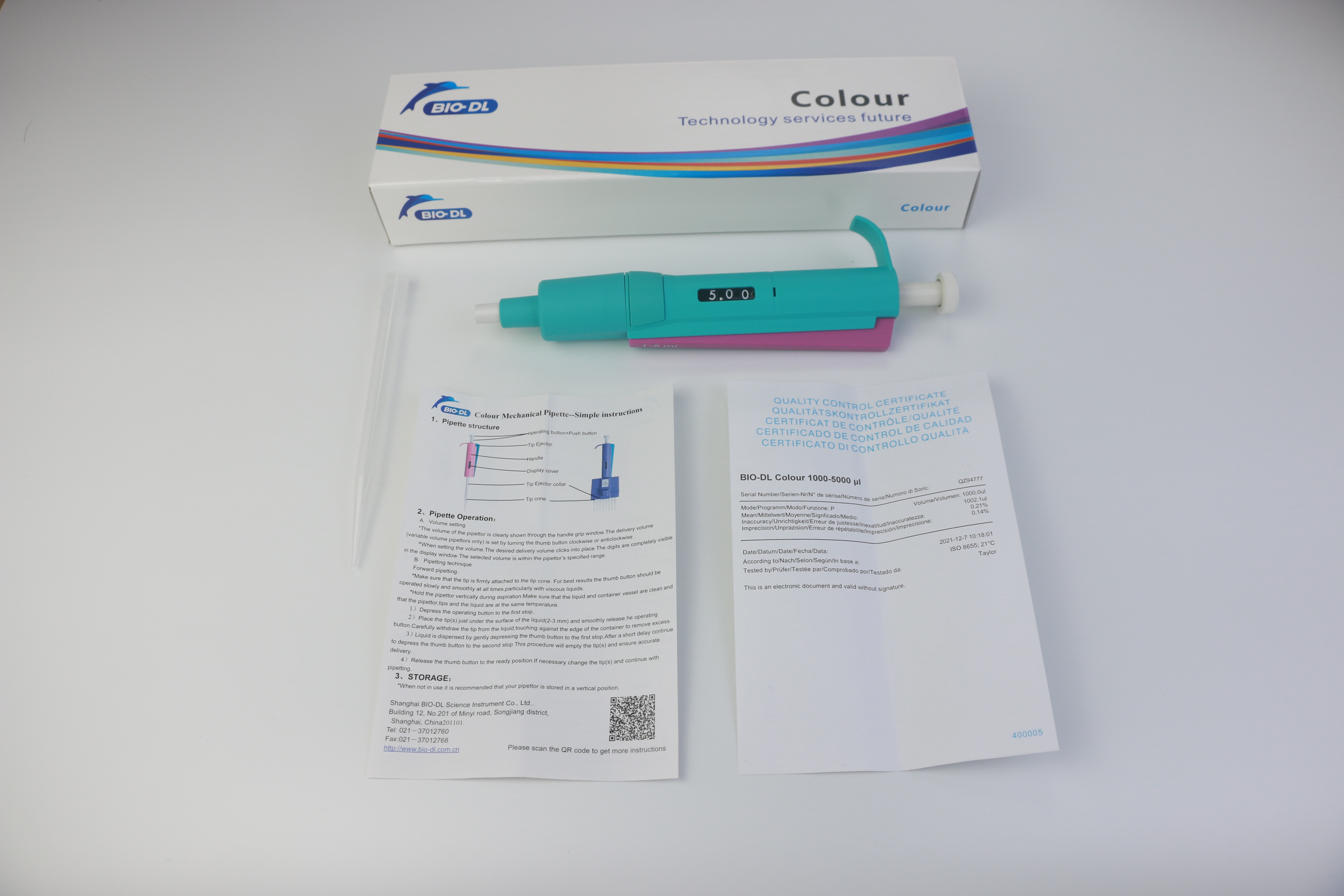 5ml Wear-resisting Medical Colour Pipette