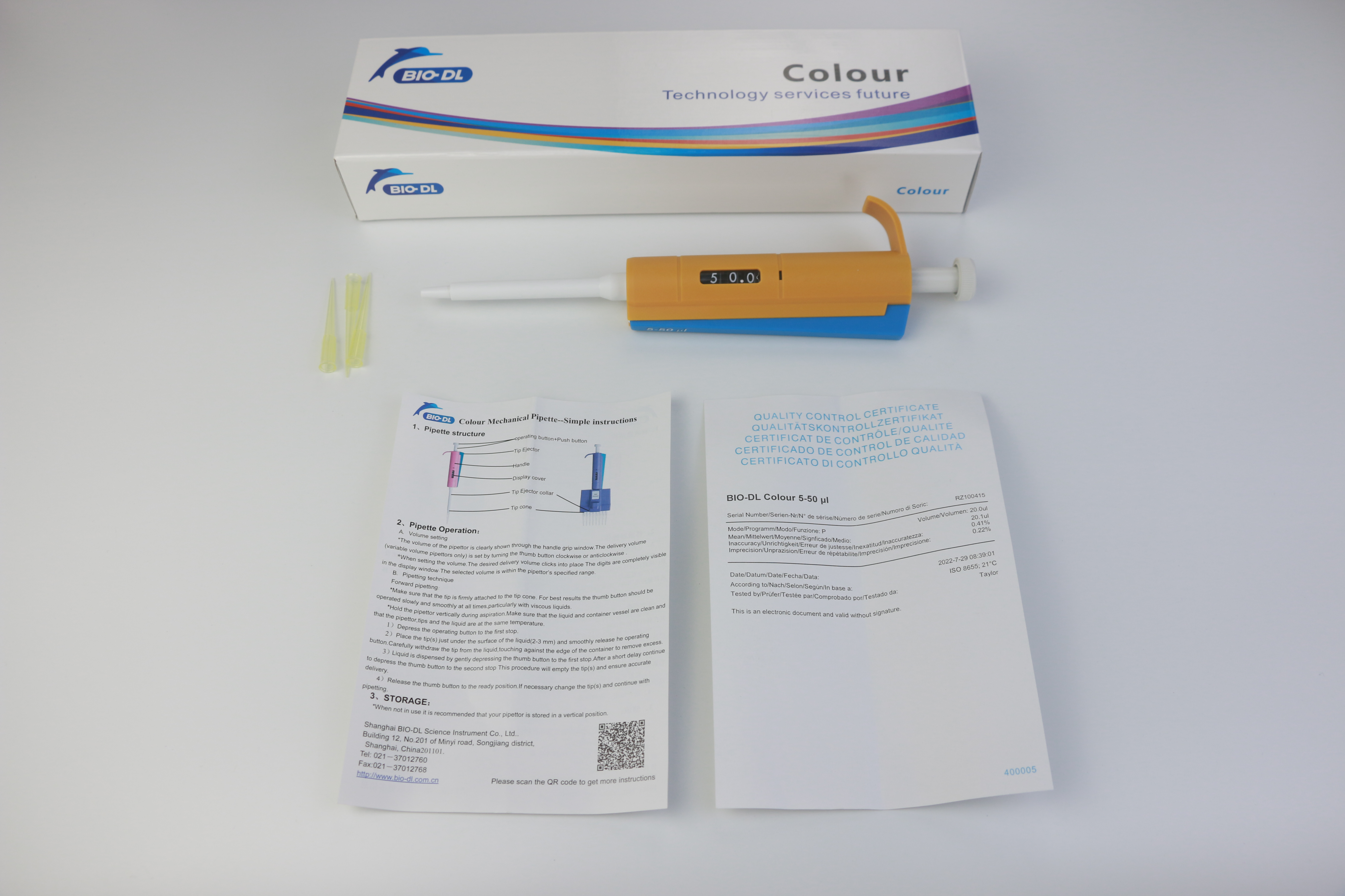 50ul Heat-resisting Medical Colour Pipette
